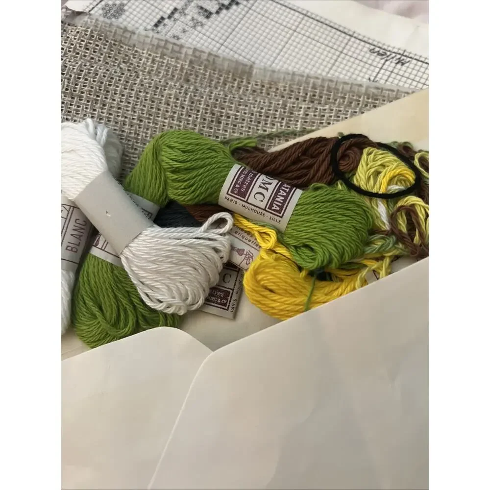 Rare Vintage Scharco Swedish Embroidery Bird Needlework Kit